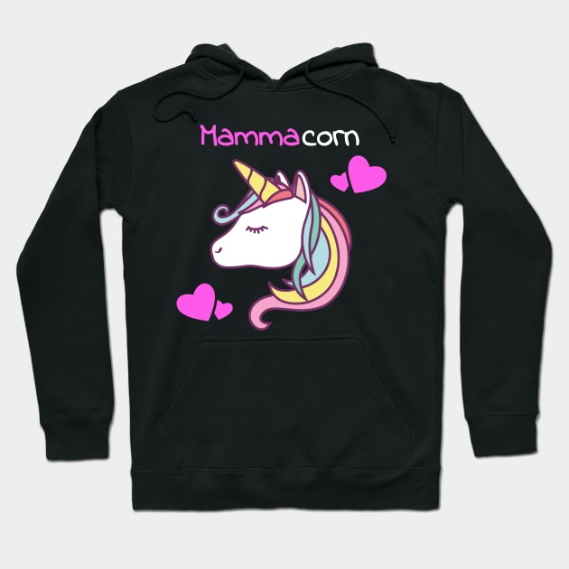 Mamacorn Unicorn - Mom Mother Hoodie by fromherotozero